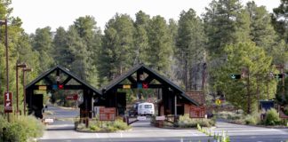 Tourists enter reopened Grand Canyon despite virus concerns