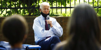 Dueling Donald Trump-Joe Biden events offer contrasting virus