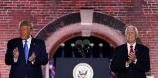 Mike Pence defends police at convention amid rising race tension