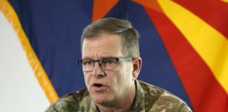 Former head of Arizona Guard files papers for Senate run