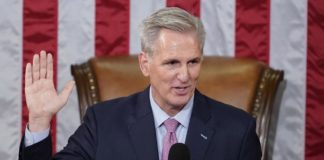 Kevin McCarthy elected the 55th Speaker of the House